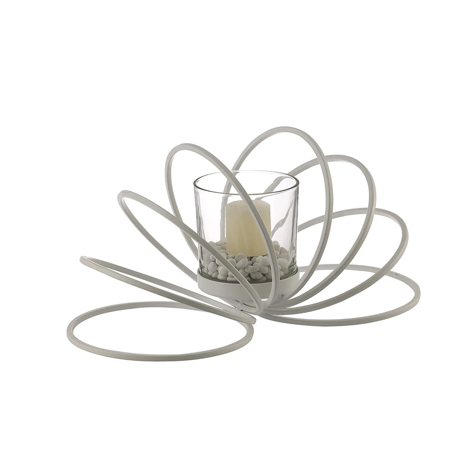 IL70716  Oreo Candle Holder 8 Ring Medium